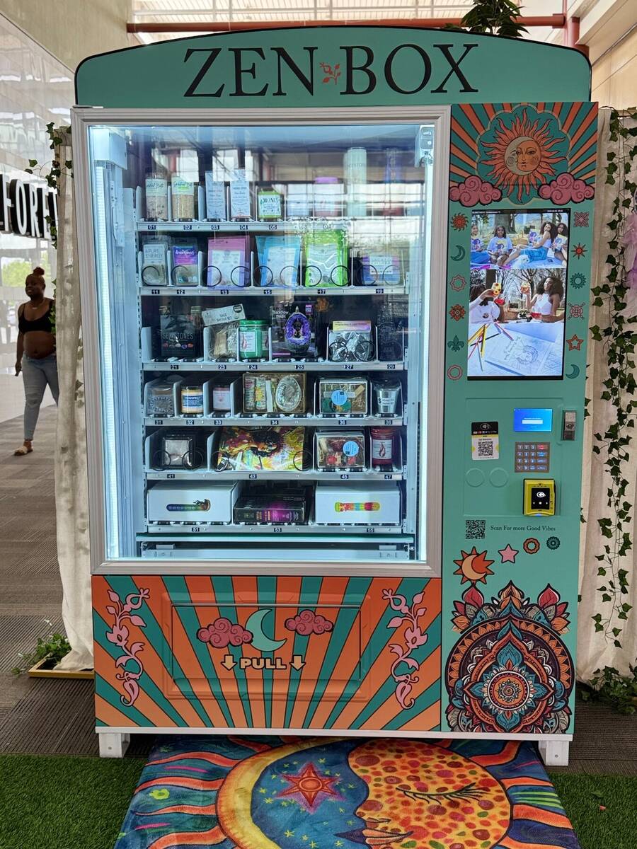 The real ZenBox wellness kiosk at Stonecrest Mall
