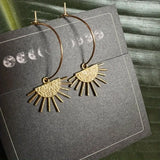 Celestial Balance Earrings – Sun & Moon Design