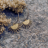 Celestial Balance Earrings – Sun & Moon Design