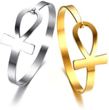 Egyptian Ankh - Key of Life Cuff Bangle -  The Honey Pot Energy and Art 